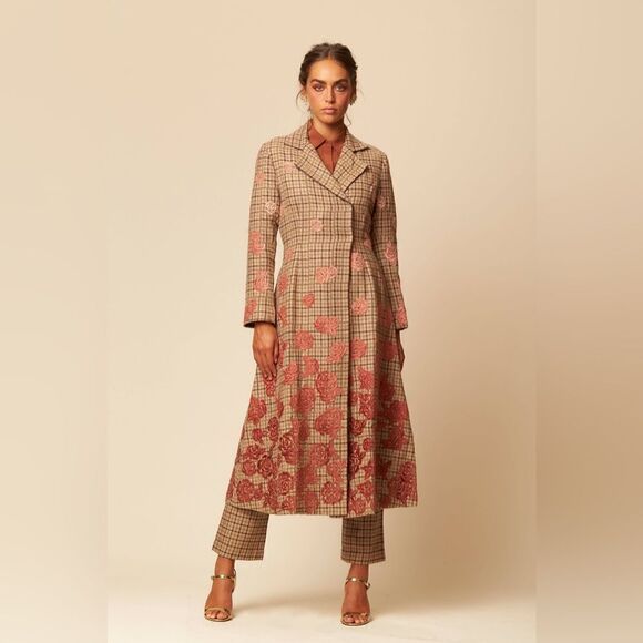 La Fuori Autumn Rose Trench Coat - Picture 1 of 7